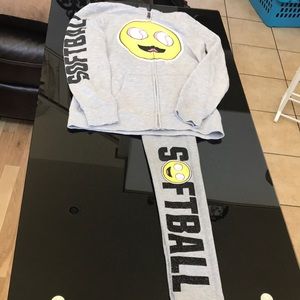 Justice size 12 softball outfit. Super cute!
